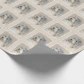 Havanese (Gold Sable) Malerei - Original Hunde Kun Geschenkpapier (Ecke)