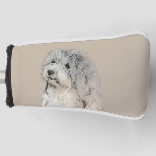 Havanese (Gold Sable) Malerei - Original Hunde Kun Golf Headcover (Vorderseite)