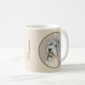 Havanese (Gold Sable) Malerei - Original Hunde Kun Kaffeetasse (VorderseiteRechts)