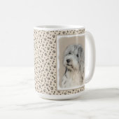 Havanese (Gold Sable) Malerei - Original Hunde Kun Kaffeetasse (VorderseiteRechts)