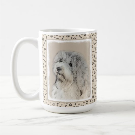 Havanese (Gold Sable) Malerei - Original Hunde Kun Kaffeetasse (Links)