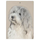 Havanese (Gold Sable) Malerei - Original Hunde Kun Klemmbrett (Rückseite)