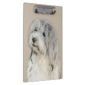 Havanese (Gold Sable) Malerei - Original Hunde Kun Klemmbrett (Rechts)