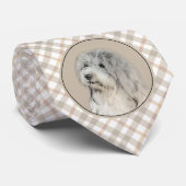 Havanese (Gold Sable) Malerei - Original Hunde Kun Krawatte (Gerollt)