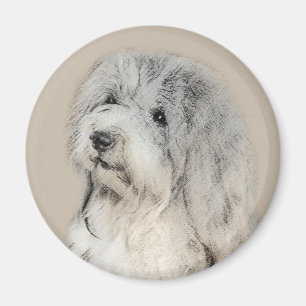 Havanese (Gold Sable) Malerei - Original Hunde Kun Magnet