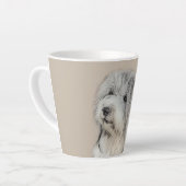 Havanese (Gold Sable) Malerei - Original Hunde Kun Milchtasse (Linke Ecke)