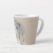 Havanese (Gold Sable) Malerei - Original Hunde Kun Milchtasse (Rechte Ecke)