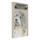 Havanese (Gold Sable) Malerei - Original Hunde Kun Mini Klemmbrett (Schrägansicht)