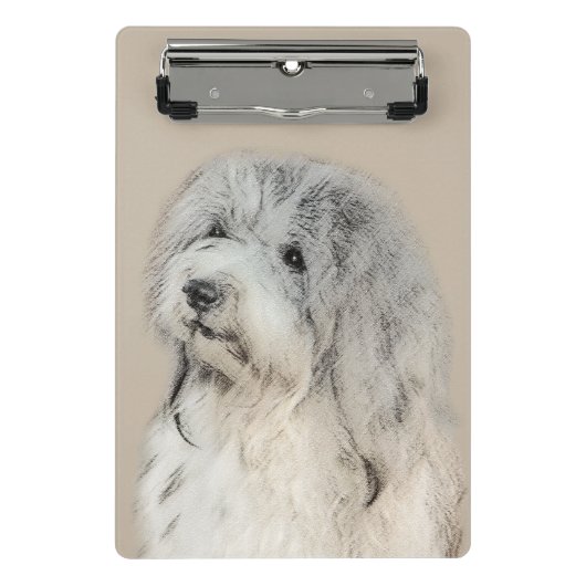 Havanese (Gold Sable) Malerei - Original Hunde Kun Mini Klemmbrett (Vorderseite)