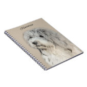 Havanese (Gold Sable) Malerei - Original Hunde Kun Notizblock (Rechte Seite)
