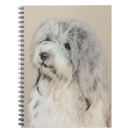 Havanese (Gold Sable) Malerei - Original Hunde Kun Notizblock (Vorderseite)