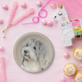 Havanese (Gold Sable) Malerei - Original Hunde Kun Pappteller (Party)