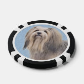 Havanese (Gold Sable) Malerei - Original Hunde Kun Pokerchips (Einzeln)