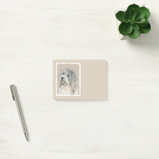 Havanese (Gold Sable) Malerei - Original Hunde Kun Post-it Klebezettel (Büro)