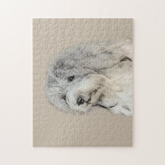 Havanese (Gold Sable) Malerei - Original Hunde Kun Puzzle (Vertikal)