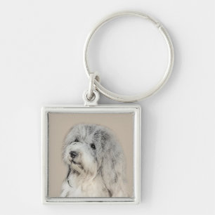 Havanese (Gold Sable) Malerei - Original Hunde Kun Schlüsselanhänger