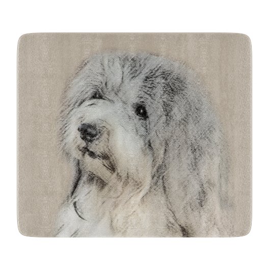 Havanese (Gold Sable) Malerei - Original Hunde Kun Schneidebrett (Vorderseite)