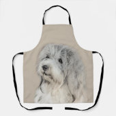 Havanese (Gold Sable) Malerei - Original Hunde Kun Schürze (Vorderseite)