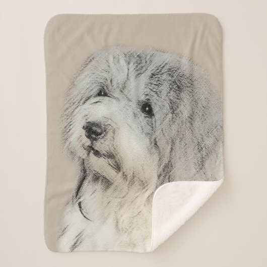 Havanese (Gold Sable) Malerei - Original Hunde Kun Sherpadecke (Vorderseite)