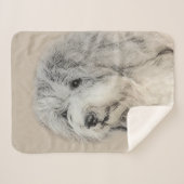 Havanese (Gold Sable) Malerei - Original Hunde Kun Sherpadecke (Vorderseite (Horizontal))