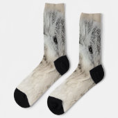 Havanese (Gold Sable) Malerei - Original Hunde Kun Socken (Linkes Detail)