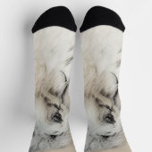 Havanese (Gold Sable) Malerei - Original Hunde Kun Socken (Oben)