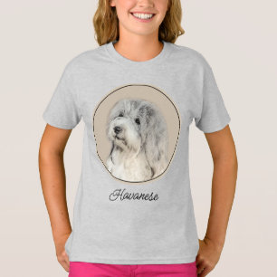 Havanese (Gold Sable) Malerei - Original Hunde Kun T-Shirt