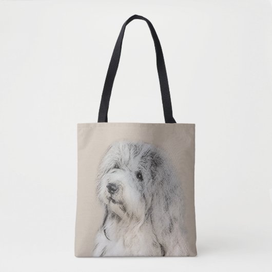 Havanese (Gold Sable) Malerei - Original Hunde Kun Tasche (Vorderseite)