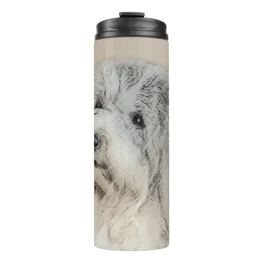 Havanese (Gold Sable) Malerei - Original Hunde Kun Thermosbecher (Vorderseite)