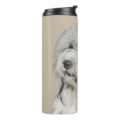 Havanese (Gold Sable) Malerei - Original Hunde Kun Thermosbecher (Nach links gedreht)