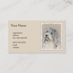 Havanese (Gold Sable) Malerei - Original Hunde Kun Visitenkarte