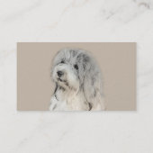 Havanese (Gold Sable) Malerei - Original Hunde Kun Visitenkarte (Rückseite)