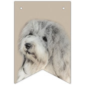 Havanese (Gold Sable) Malerei - Original Hunde Kun Wimpelkette (Dritte Fahne)