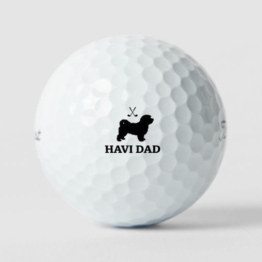 Havanese Golf Dad Titleist Pro V1 Ball Geschenk (Vorderseite)