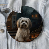 Havanese Halloween Beängstigend Button (Beispiel)
