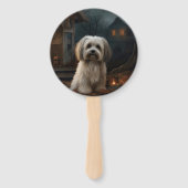 Havanese Halloween Beängstigend Fächer (Rückseite)
