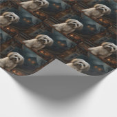 Havanese Halloween Beängstigend Geschenkpapier (Ecke)