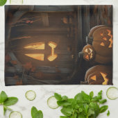 Havanese Halloween Beängstigend Geschirrtuch (Gefaltet)