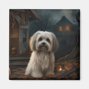 Havanese Halloween Beängstigend Magnet