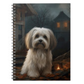 Havanese Halloween Beängstigend Notizblock (Vorderseite)