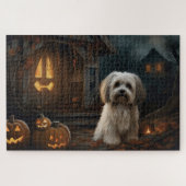 Havanese Halloween Beängstigend Puzzle (Horizontal)