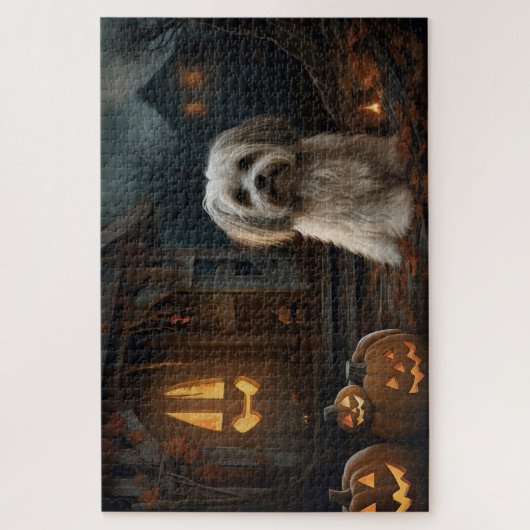 Havanese Halloween Beängstigend Puzzle (Vertikal)