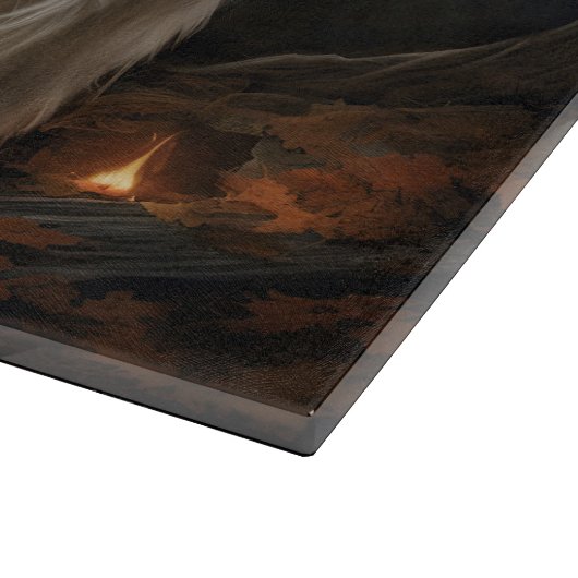 Havanese Halloween Beängstigend Schneidebrett (Ecke)