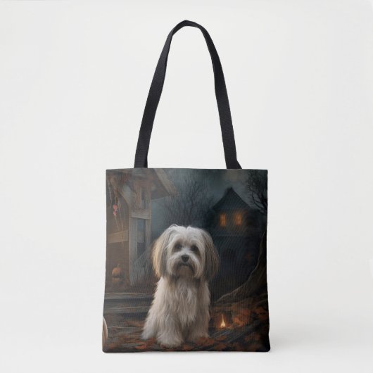 Havanese Halloween Beängstigend Tasche (Vorderseite)