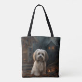Havanese Halloween Beängstigend Tasche (Rückseite)