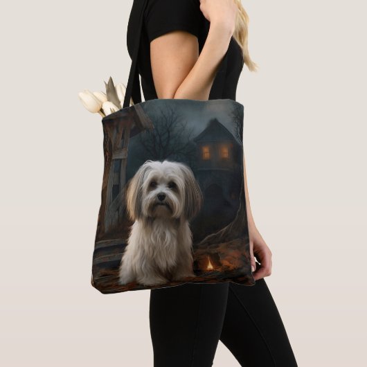 Havanese Halloween Beängstigend Tasche (Von Nahem)