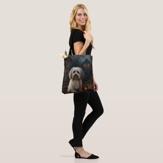 Havanese Halloween Beängstigend Tasche (Am Model)