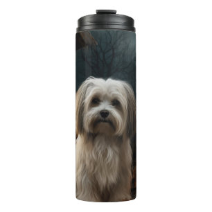 Havanese Halloween Beängstigend Thermosbecher
