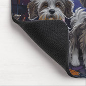 Havanese Halloween Gruselig Mousepad (Ecke)