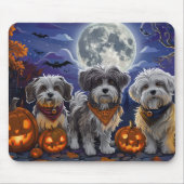 Havanese Halloween Gruselig Mousepad (Vorne)